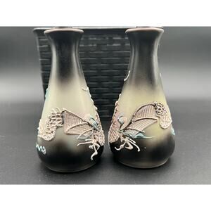 Gorgeous Japanese Moriage Dragon Ware Dueling Dragons Oil & Vinegar Bottles 6”